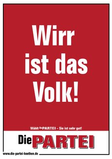 Wirr ist das Volk!